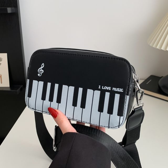 Print Piano Bag Crossbody