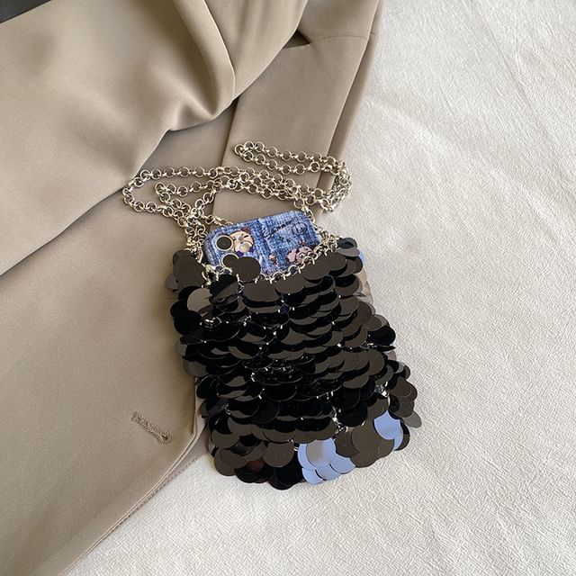 Crossbody Sequin Chain Bag Strap