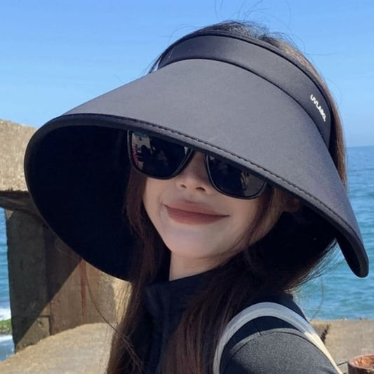 Hat Lettering Wide Brim Sun