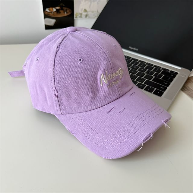 Embroidered Cap Baseball Lettering