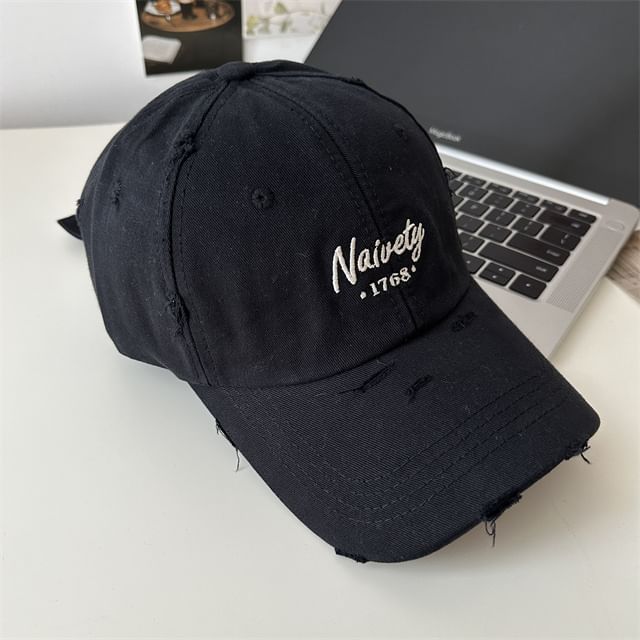 Embroidered Cap Baseball Lettering
