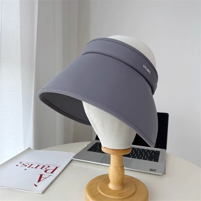 Hat Lettering Wide Brim Sun