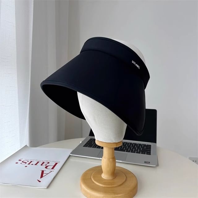 Hat Lettering Wide Brim Sun