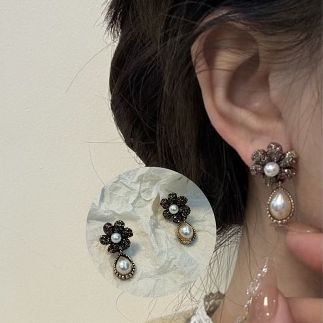 Earring Drop Faux Pearl