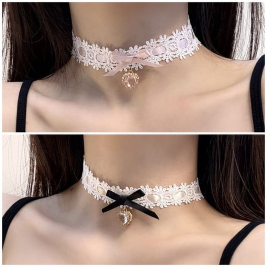 Choker Lace Rhinestone