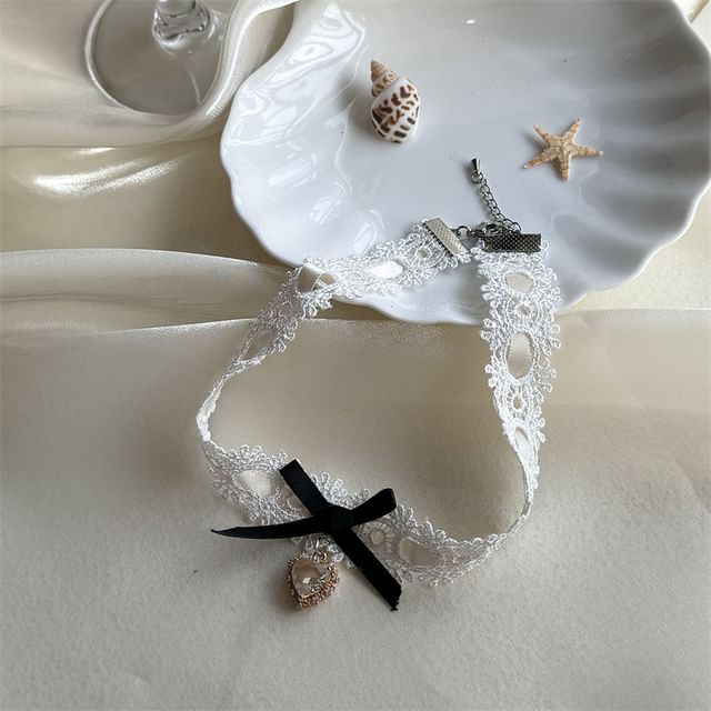 Choker Lace Rhinestone