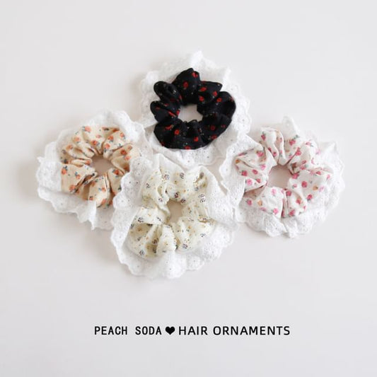 Chouchou à imprimé floral