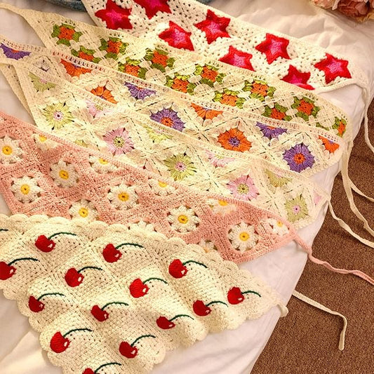 Scarf Designs) Embroidered Head (Various Triangle