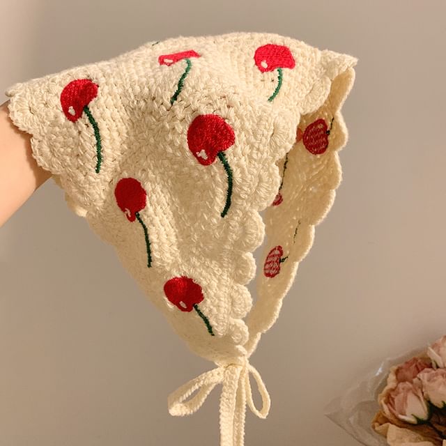 Scarf Designs) Embroidered Head (Various Triangle