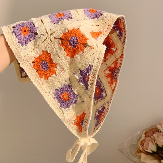 Scarf Designs) Embroidered Head (Various Triangle