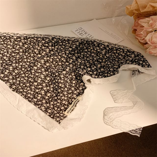 Print Triangle Scarf Floral Head Designs) (Various