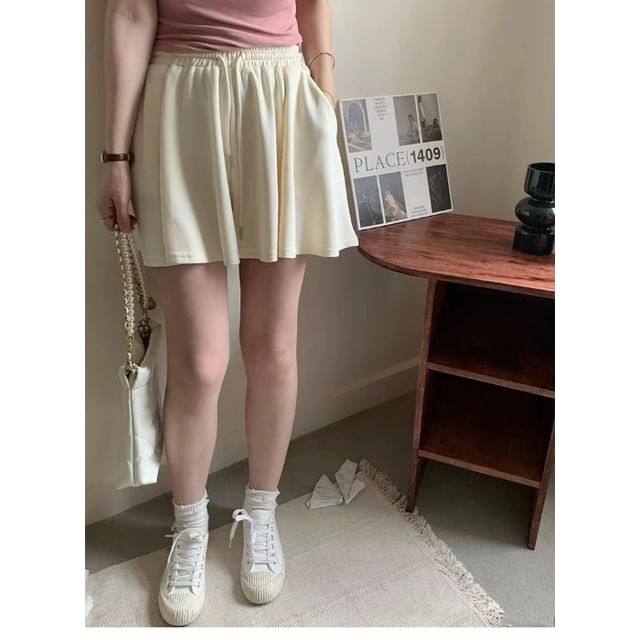 Skort High Plain Waist