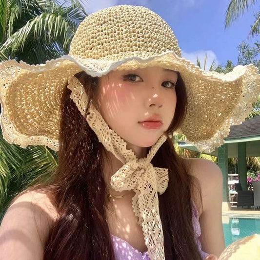 Straw Hat Trim Sun Lace