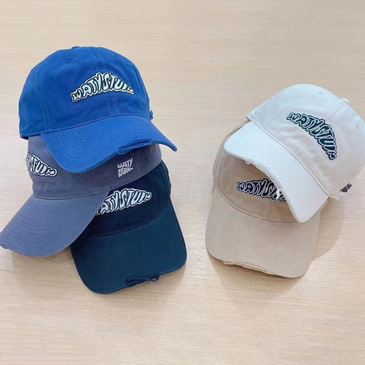 Embroidered Lettering Baseball Cap