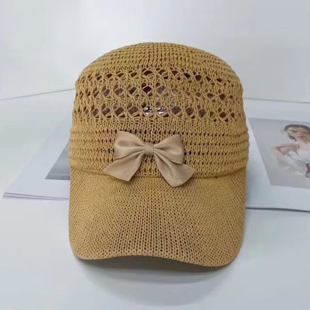 Bow Baseball Cap Woven