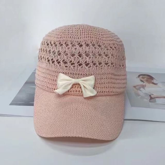 Bow Baseball Cap Woven