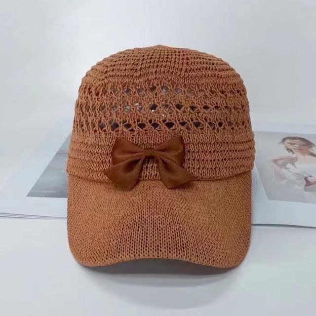 Bow Baseball Cap Woven
