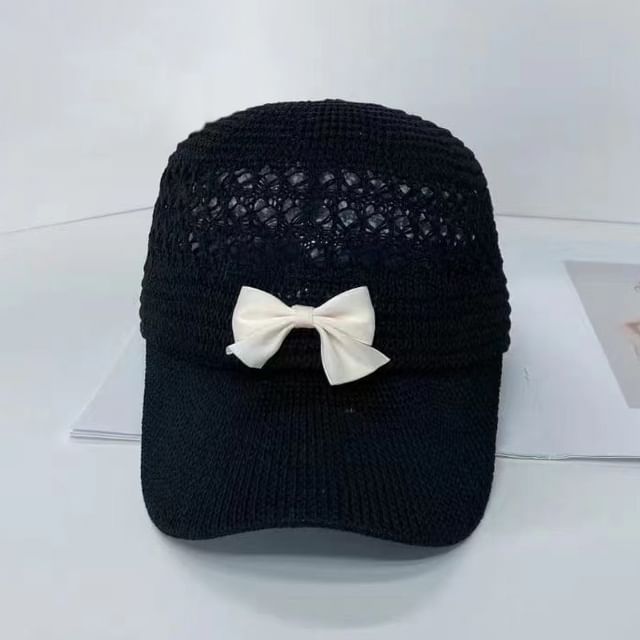 Bow Baseball Cap Woven