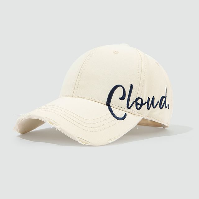 Cap Baseball Embroidered Lettering