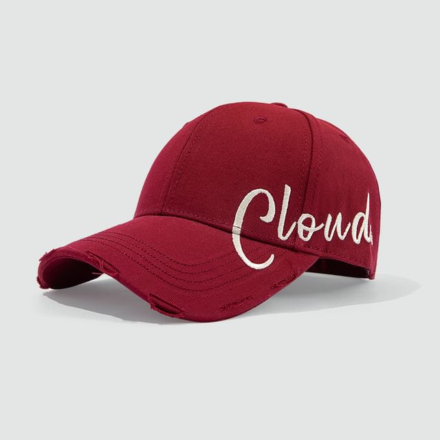 Cap Baseball Embroidered Lettering