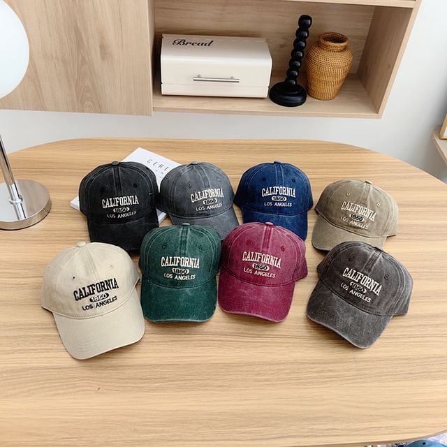 Baseball Cap Lettering Embroidered