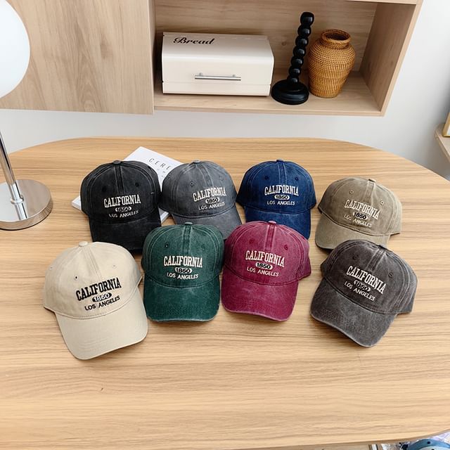 Baseball Cap Lettering Embroidered