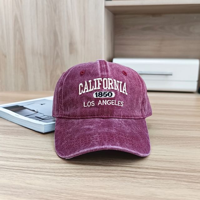 Baseball Cap Lettering Embroidered