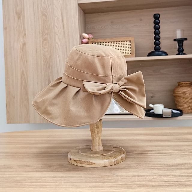 Bucket Hat Bow Plain