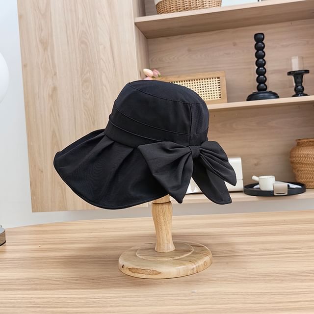 Bucket Hat Bow Plain
