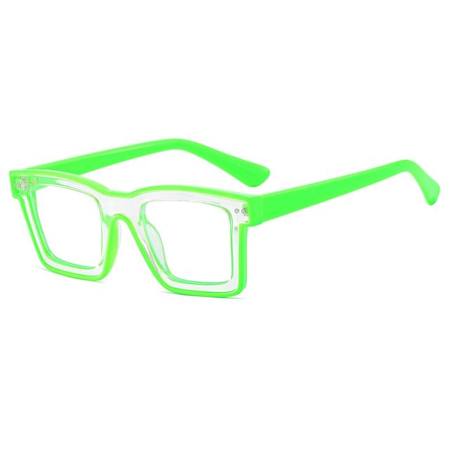 Blue Square Light Blocking Eyeglasses
