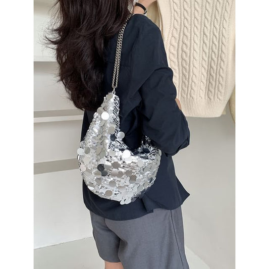 Strap Hobo Bag Chain Sequin