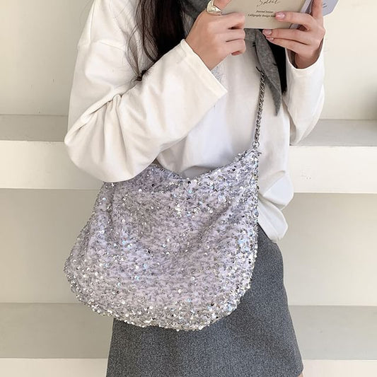 Crossbody Strap Chain Bag Sequin