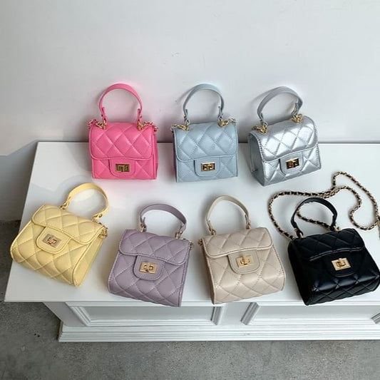 Bag Crossbody Quilted Chain Strap Flap