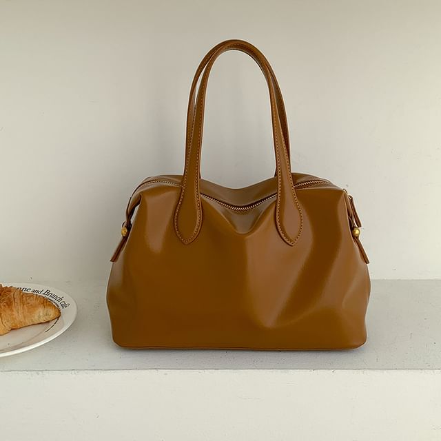 Faux Tote Leather Bag