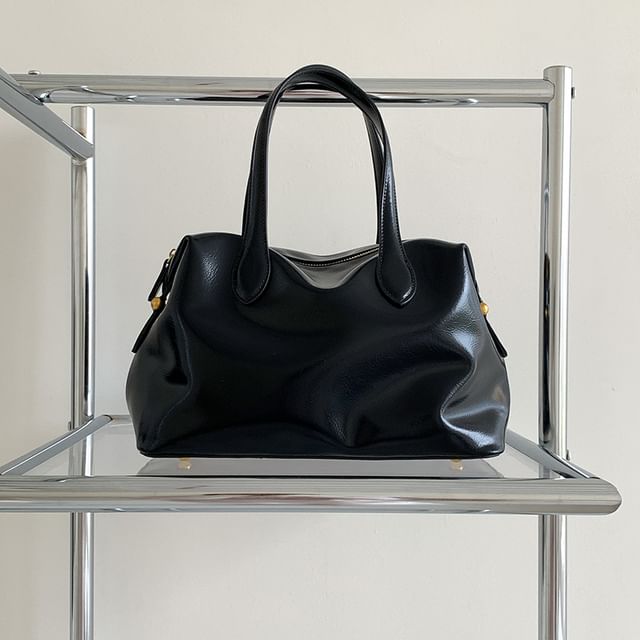 Faux Tote Leather Bag