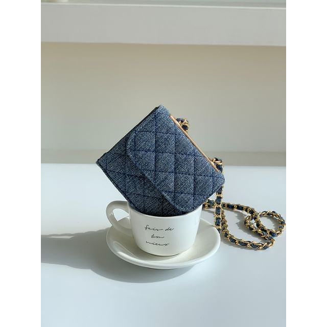 Crossbody Chain Quilted Bag Flap Strap