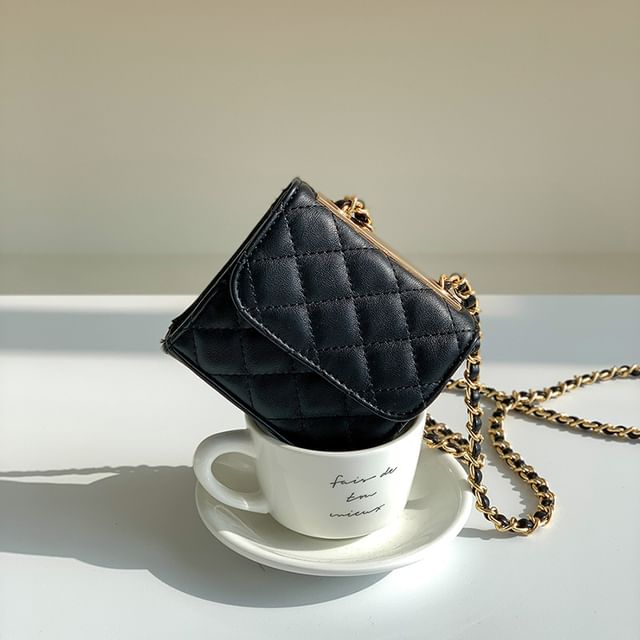 Crossbody Chain Quilted Bag Flap Strap