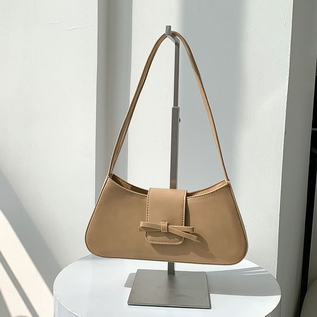 Shoulder Faux Leather Bow Bag
