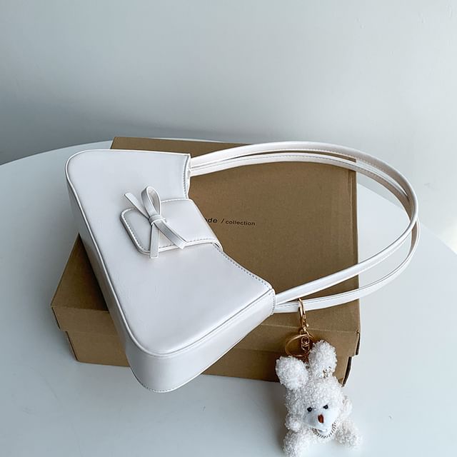 Shoulder Faux Leather Bow Bag