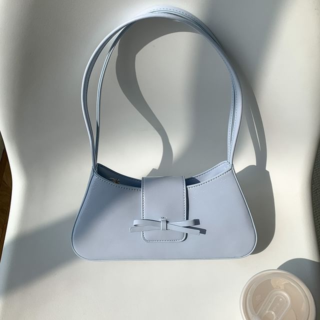 Shoulder Faux Leather Bow Bag