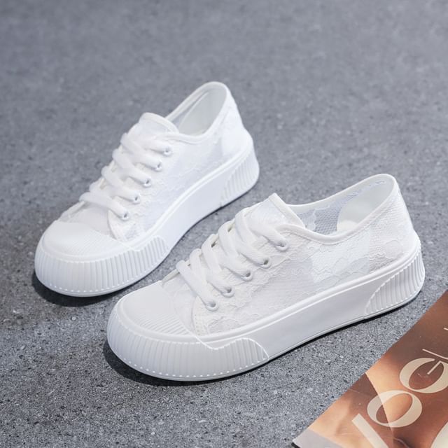 Lace Platform Sneakers