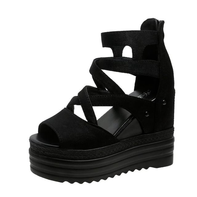 Sandals Wedge Platform Plain