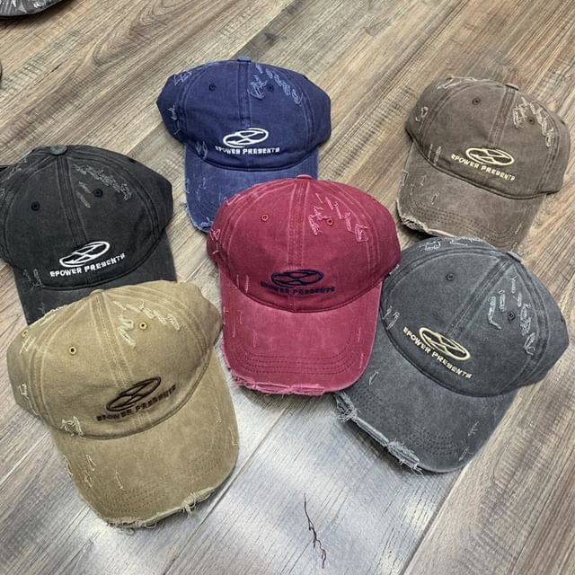 Baseball Distressed Embroidered Cap