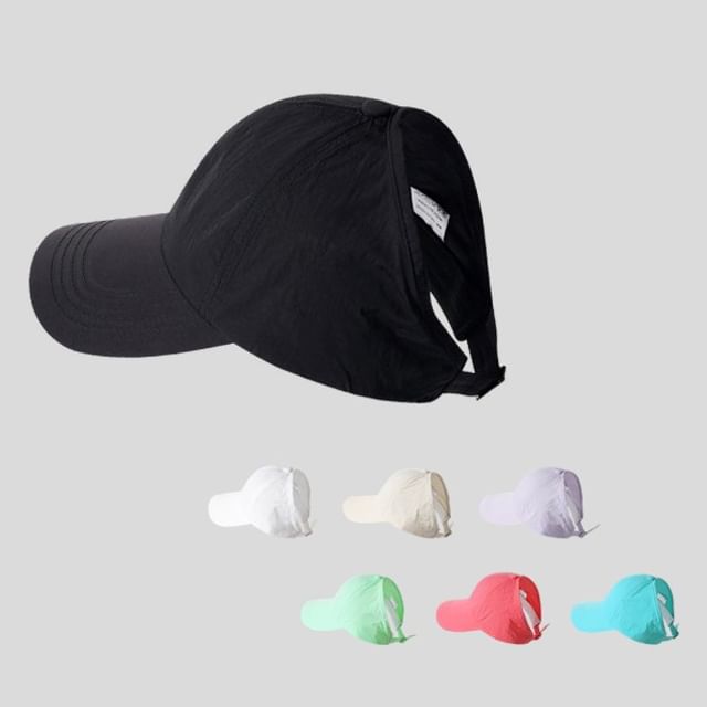 Cap Open Plain Top Baseball