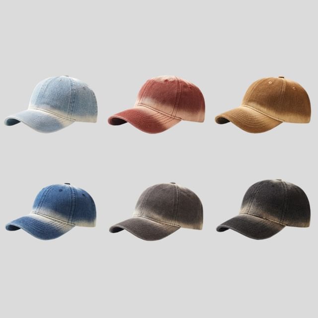 Cap Washed Denim Baseball