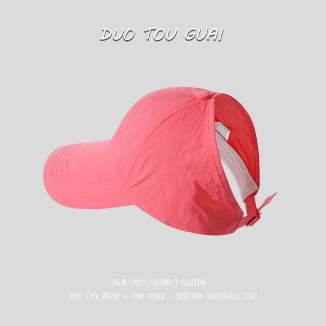 Cap Open Plain Top Baseball