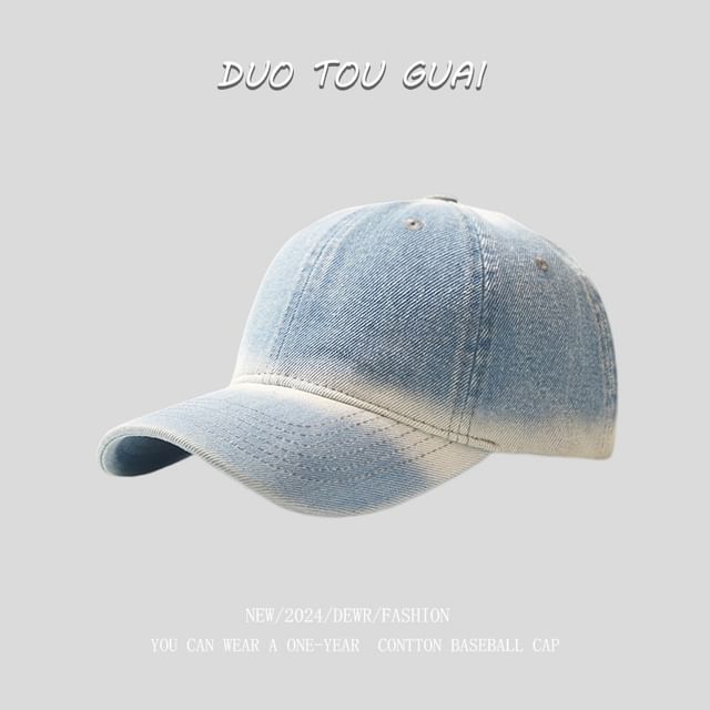 Cap Washed Denim Baseball
