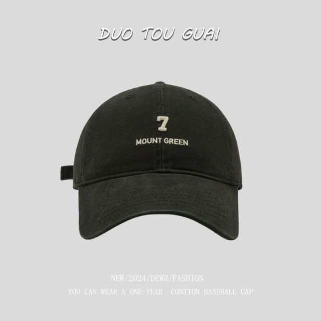 Embroidered Cap Baseball Number