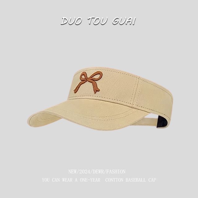 Visor Bow Embroidered Sun