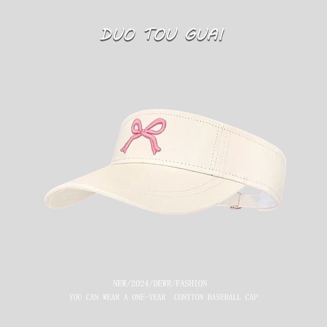 Visor Bow Embroidered Sun